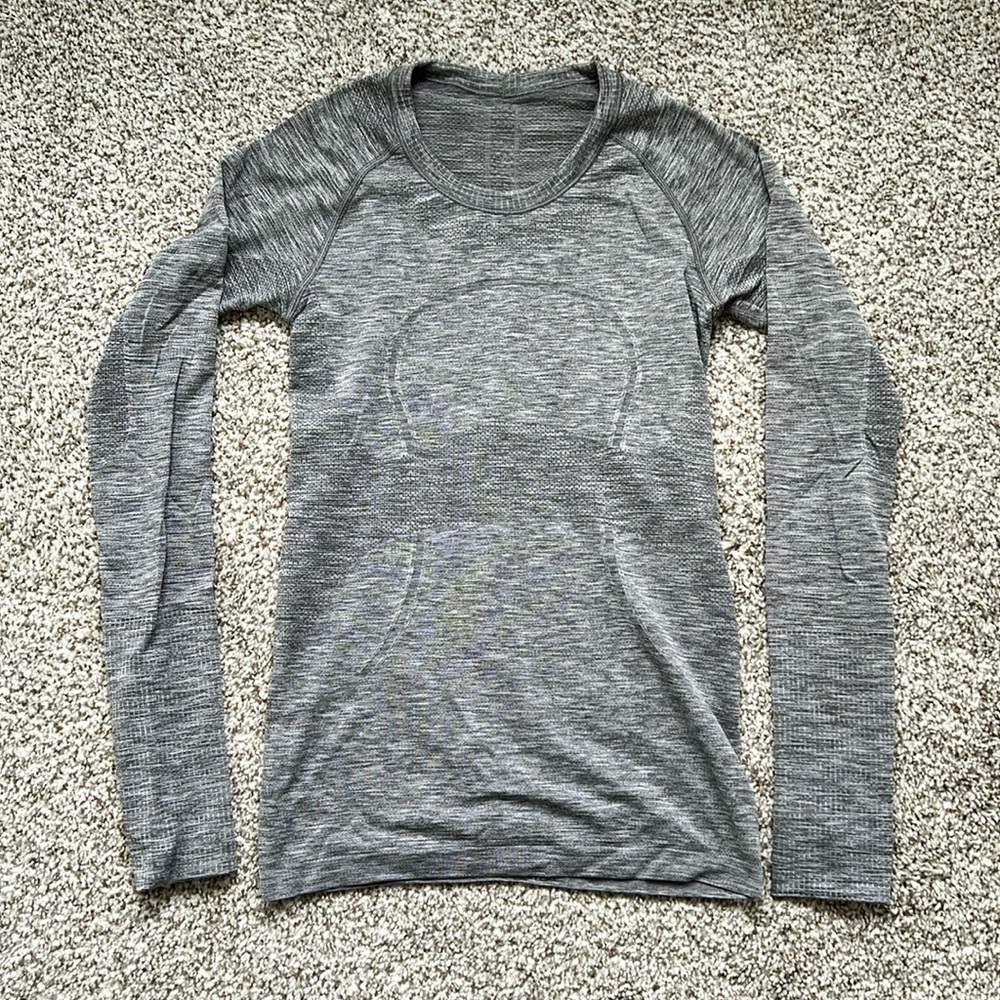 Lululemon Swifty Tech Long Sleeve Grey size 6